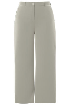 wide leg high waist casual broek