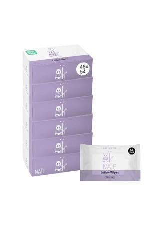 48 stuks - plasticvrije lotion billendoekjes