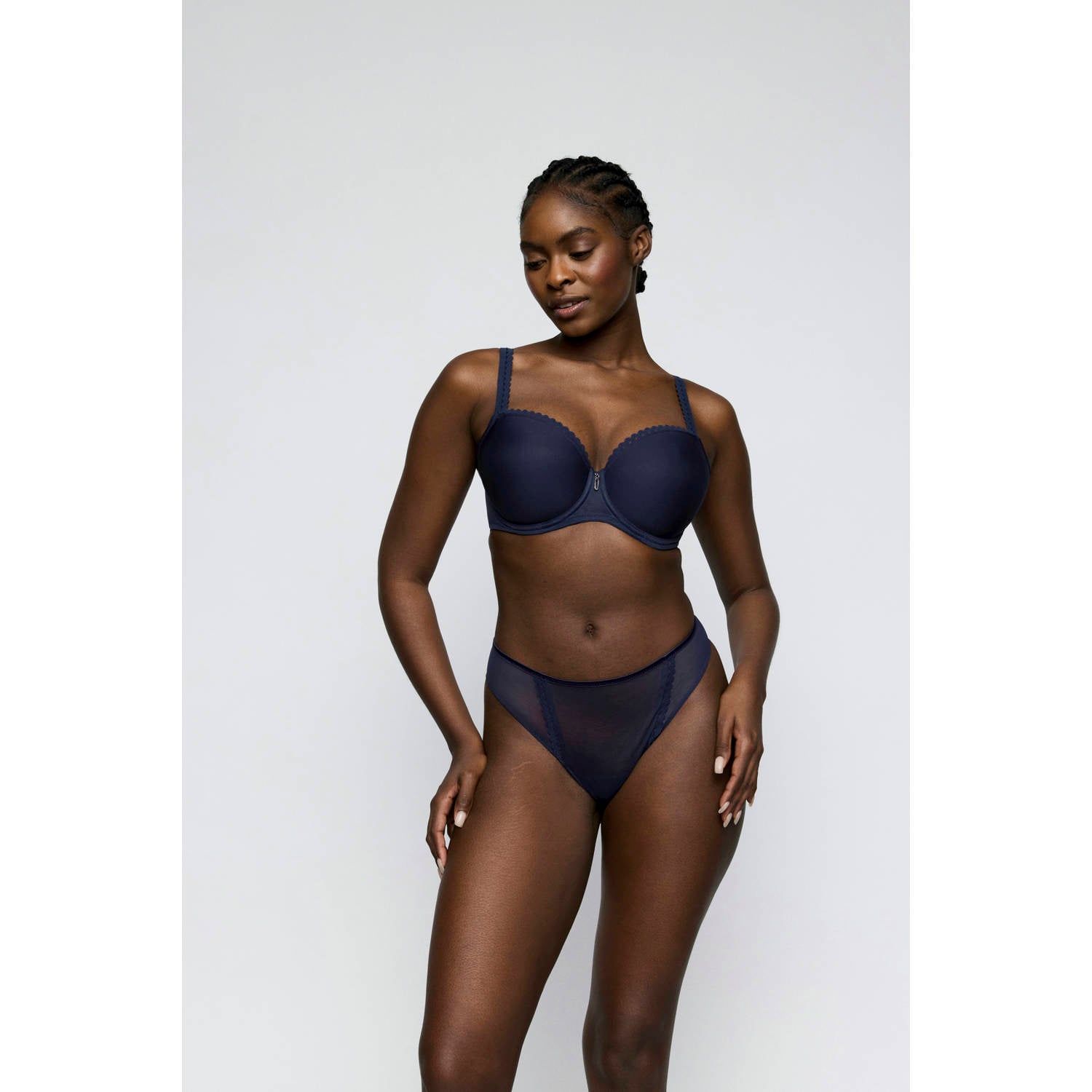 PrimaDonna Twist Wowgirl voorgevormde T-shirt-bh met beugel donkerblauw