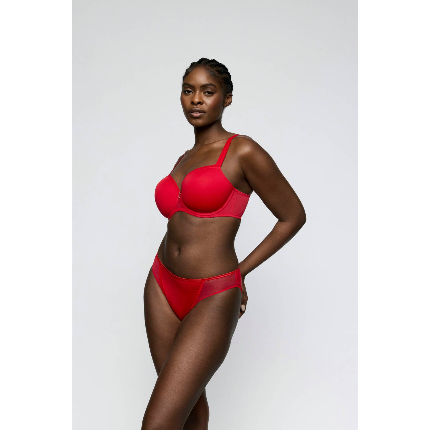 PrimaDonna Twist Wowgirl voorgevormde T-shirt-bh met beugel rood