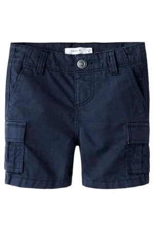 straight cargo short donkerblauw