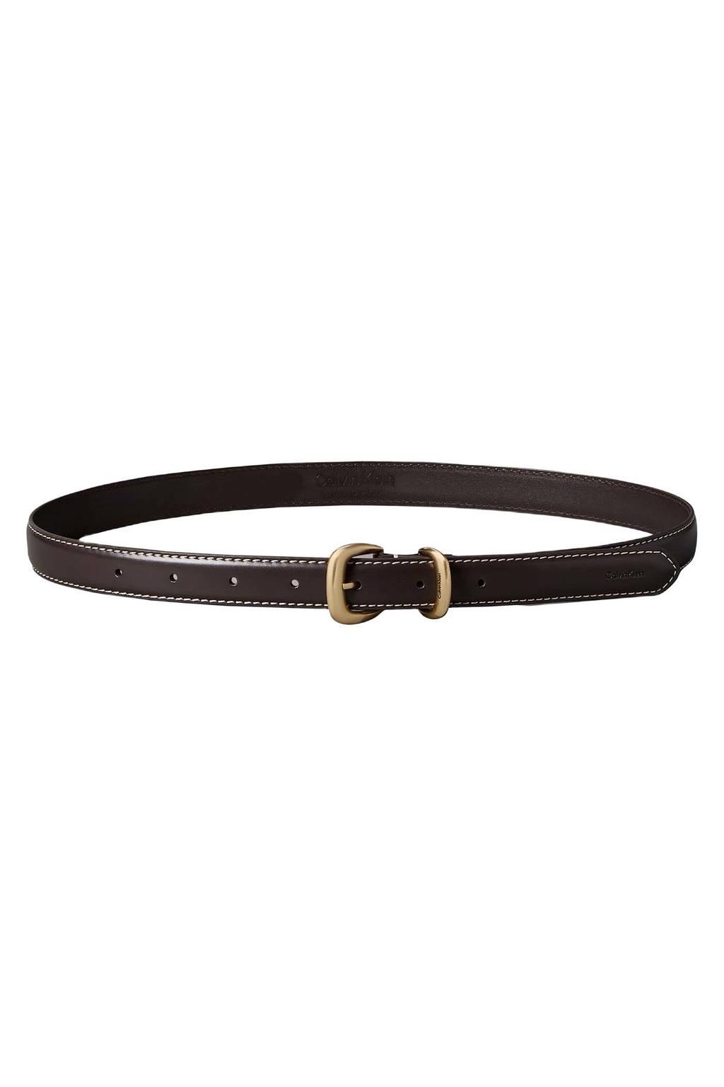 Calvin Klein leren riem donkerbruin
