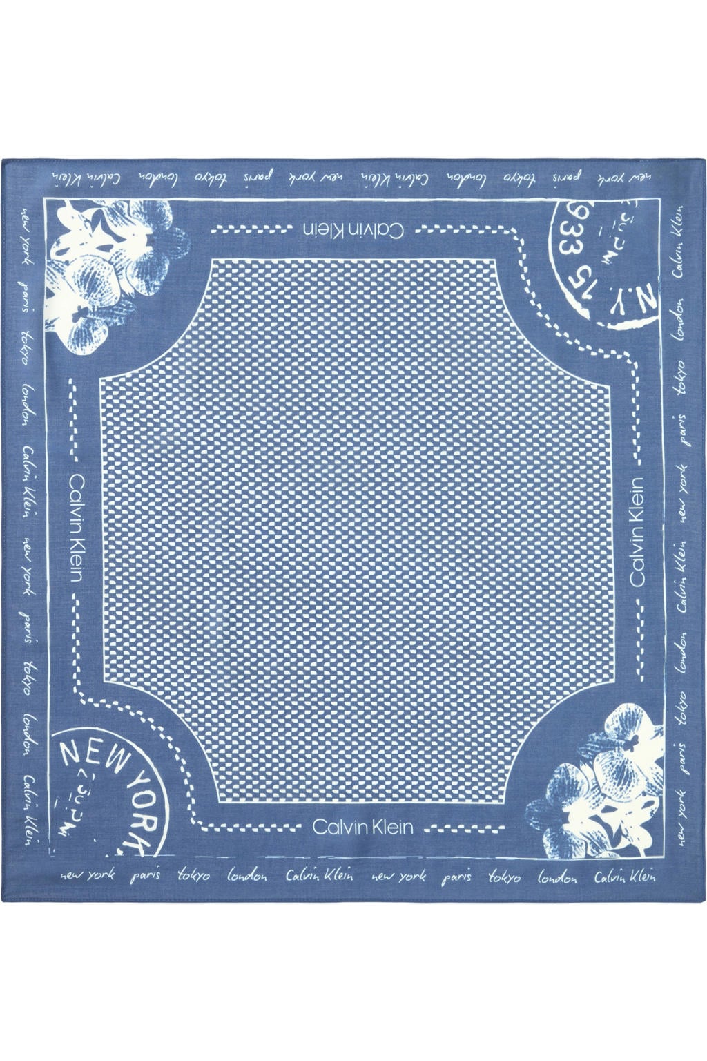 Calvin Klein bandana blauw