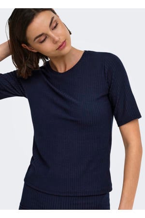 sportshirt Onpseren On 2/4 Reg Rib Tee Noos donkerblauw