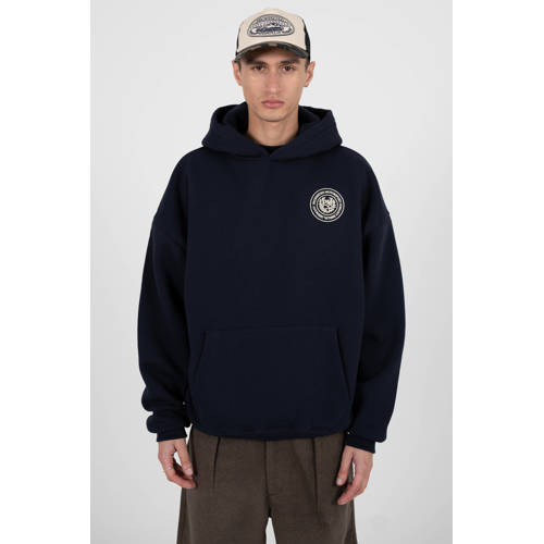 Prohibited hoodie met backprint donkerblauw afbeelding