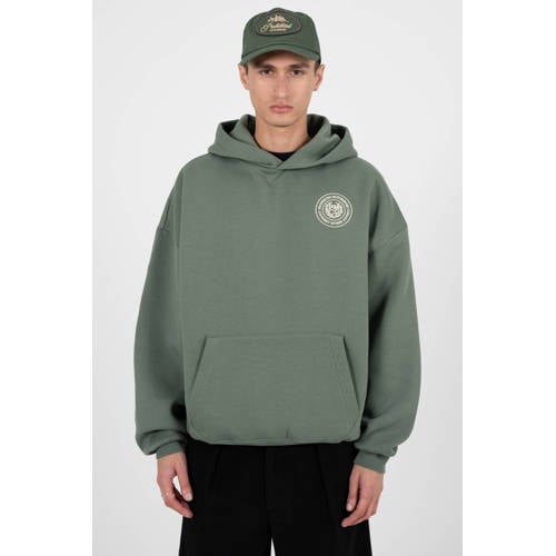 Prohibited hoodie met backprint groen afbeelding