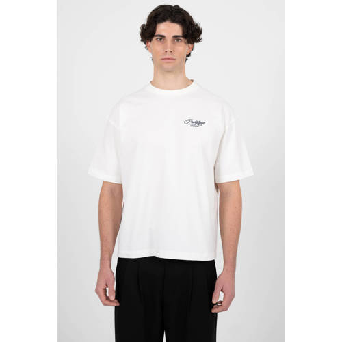 Prohibited oversized T-shirt met backprint wit afbeelding