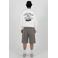 Prohibited sweater met backprint wit