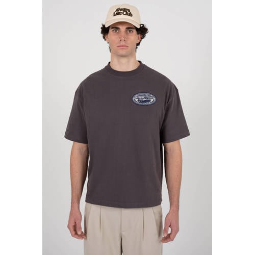 Prohibited oversized T-shirt grijs afbeelding