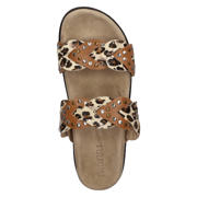 thumbnail: Maruti Evie slippers met panterprint beige/cognac