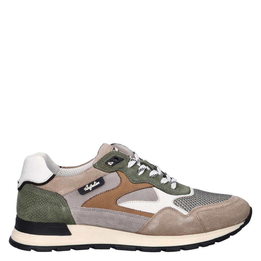 Australian leren sneaker beige multi heren