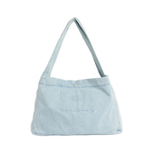 denim shopper blauw