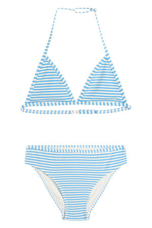 triangel bikini Luna JR lichtblauw/wit