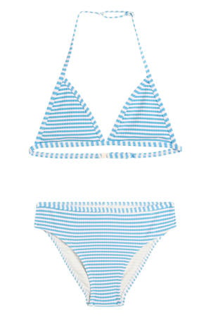 triangel bikini Luna JR lichtblauw/wit
