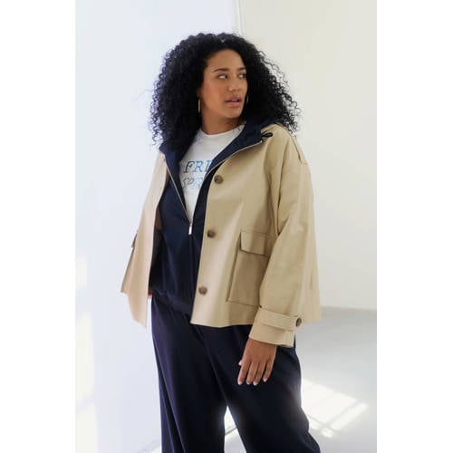 Yest Curve trenchcoat beige afbeelding