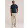 WE Fashion slim T-shirt donkergroen