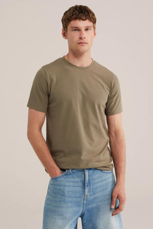 slim T-shirt groen