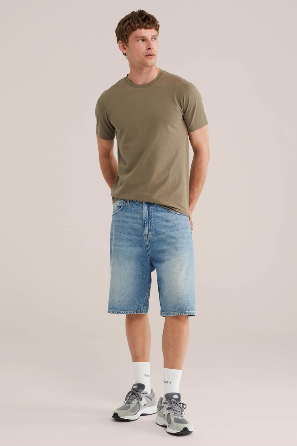 slim T-shirt groen
