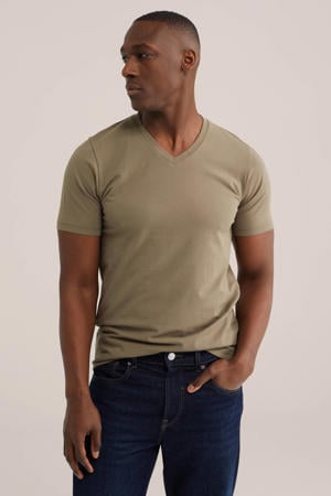  slim T-shirt groen
