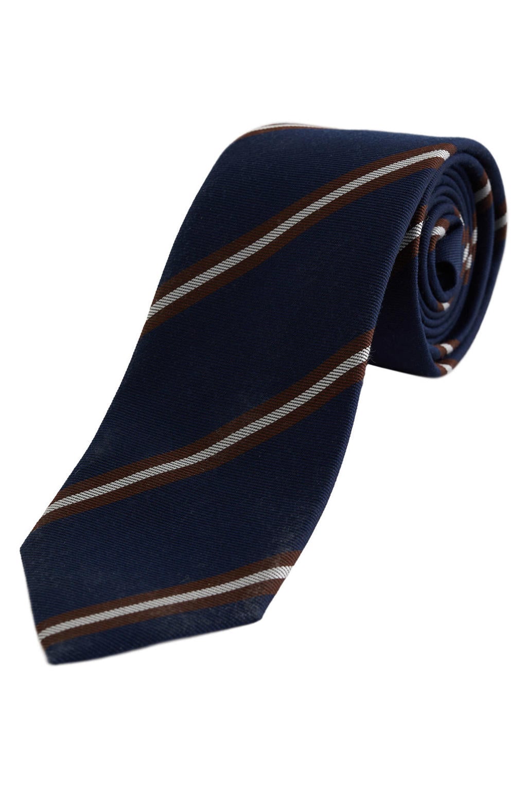 WE Fashion stropdas donkerblauw