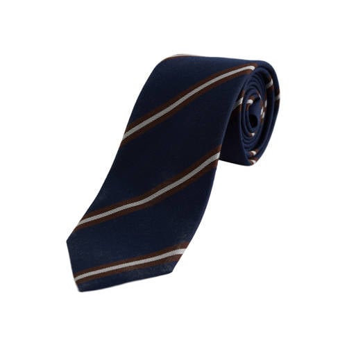 WE Fashion stropdas donkerblauw afbeelding