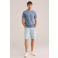 WE Fashion slim T-shirt blauw