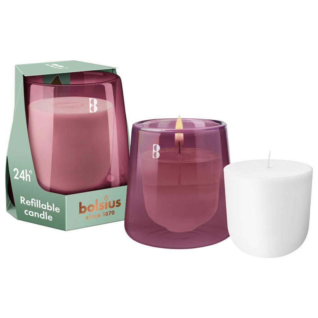 Bolsius geurkaars CleanLight Starterkit - Cedarwood & Vetiver