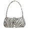 Tommy Jeans schoudertas TJW Cool met zebraprint ecru/zwart
