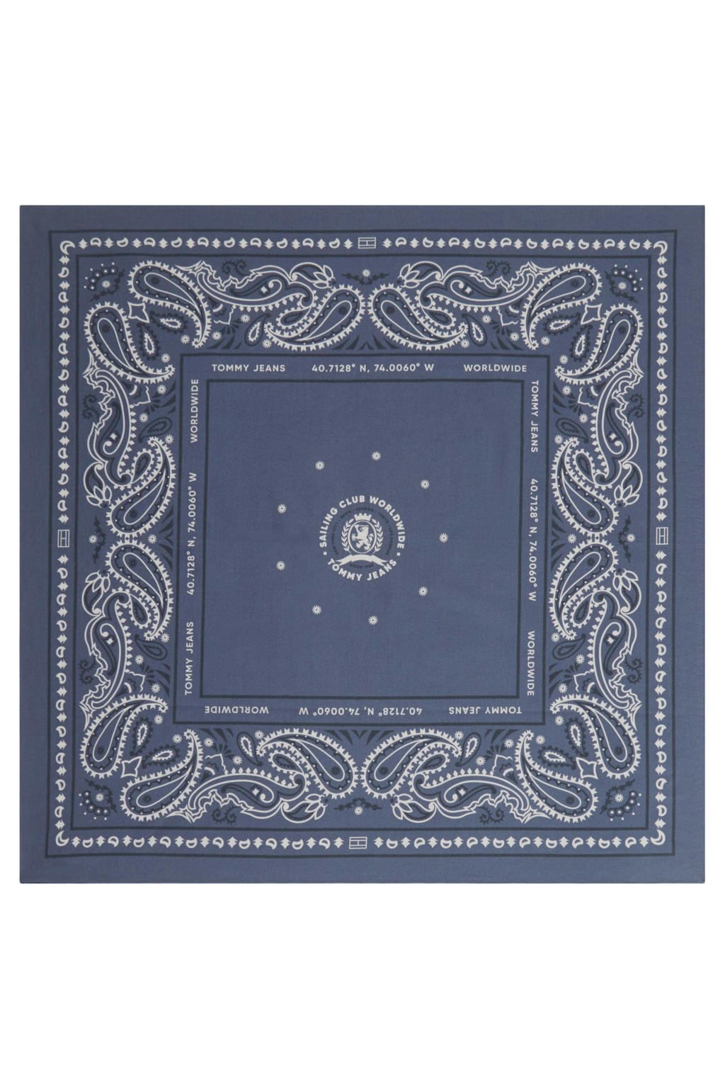 Tommy Jeans bandana TJM Crest blauw