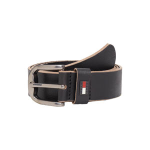 leren riem TJM Otis zwart
