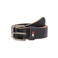 Tommy Jeans leren riem TJM Otis zwart