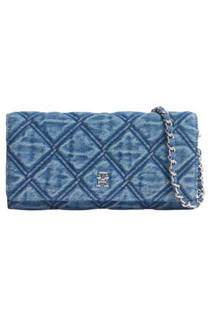 denim portemonnee blauw