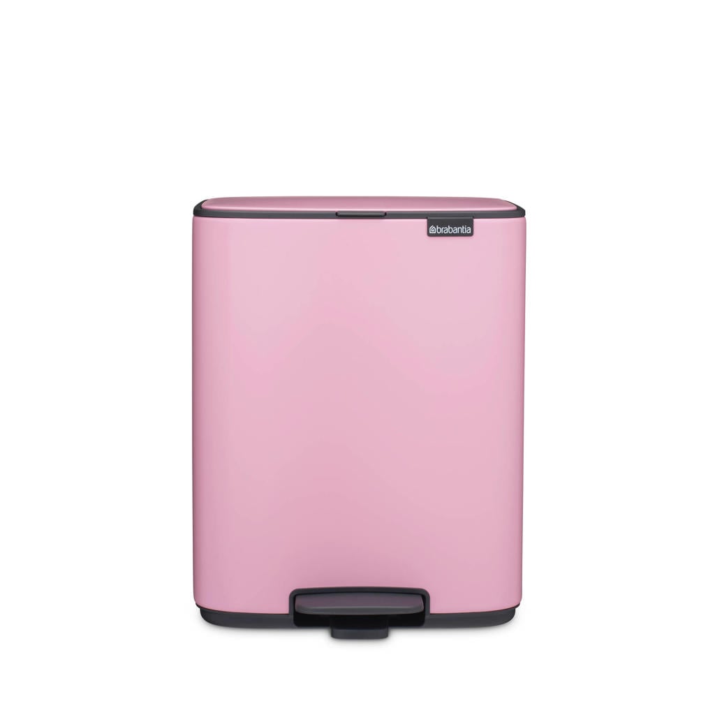 Brabantia Brabantia Bo Pedaalemmer, 12 liter, stil sluitend, kunststof binnenemmer - Lilac Pink