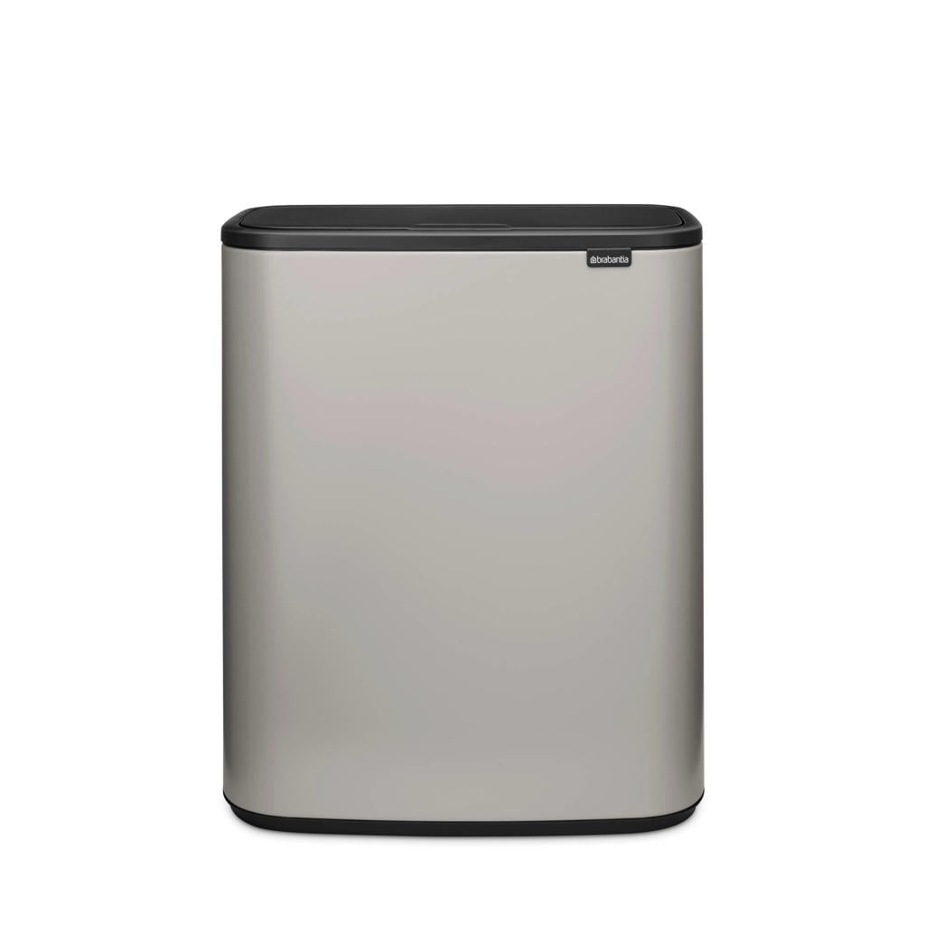 Brabantia Brabantia Bo Touch Bin, met 2 binnenemmers, 2 x 30 liter - Soft Grey