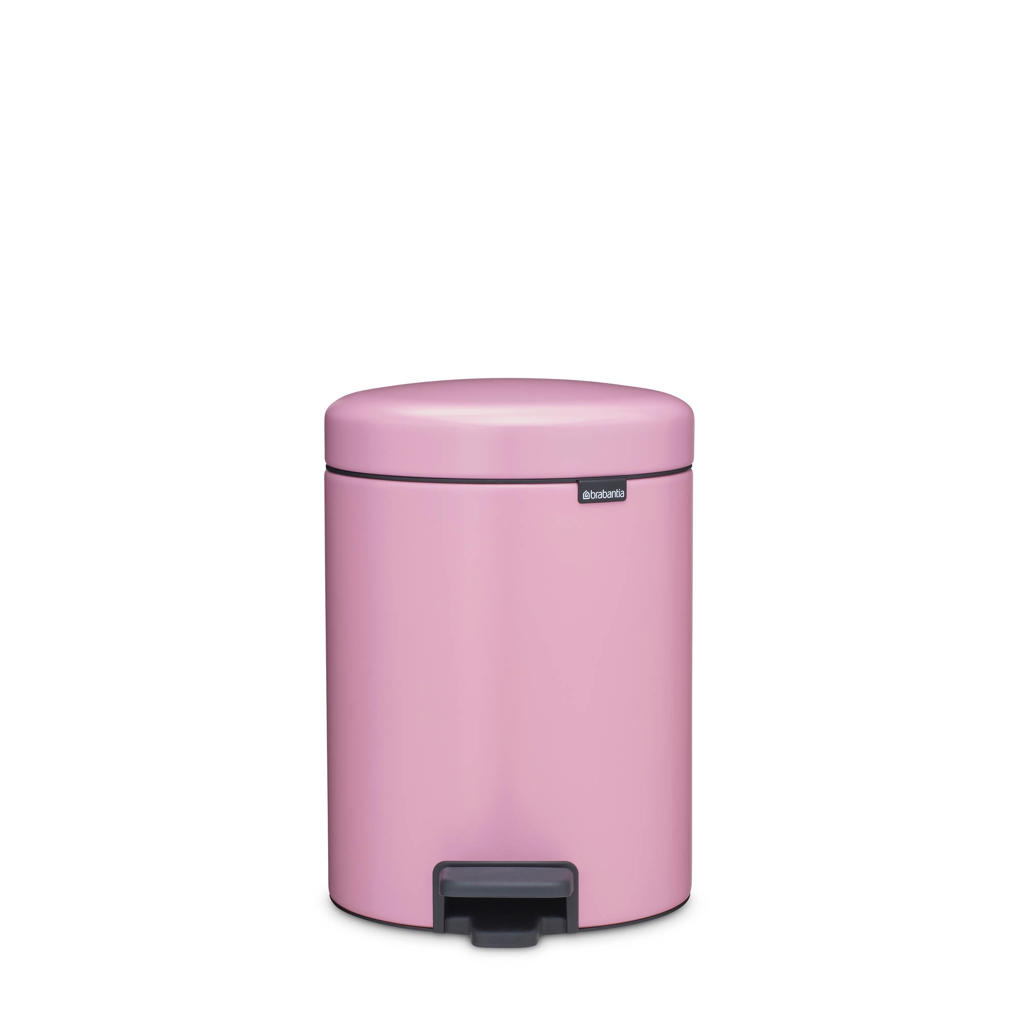 Brabantia Brabantia NewIcon Pedaalemmer, 5 liter, kunststof binnenemmer - Lilac Pink
