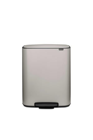 Bo pedaalemmer 60 liter met kunststof binnenemmer