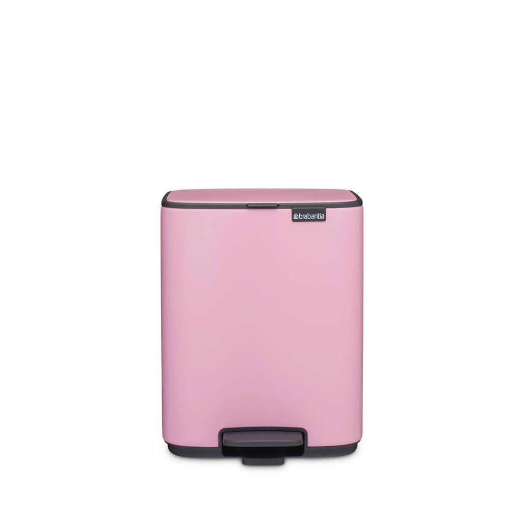 Brabantia Brabantia Bo Pedaalemmer, 7 liter, stil sluitend, kunststof binnenemmer - Lilac Pink