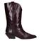 Sacha leren cowboylaarzen bordeaux metallic