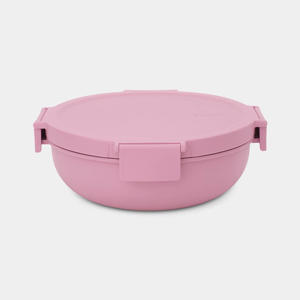 Make & Take salade lunchbox 1,3 liter, kunststof - Lilac Pink
