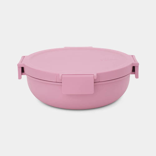Brabantia Make & Take salade lunchkom 1,3 liter, kunststof - Lilac Pink afbeelding