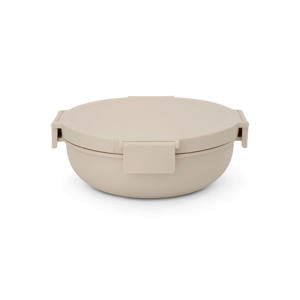 Make & Take salade lunchbox 1,3 liter, kunststof - Soft Beige