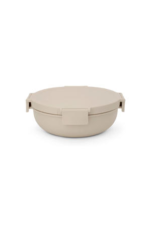 Make & Take salade lunchbox 1,3 liter, kunststof - Soft Beige