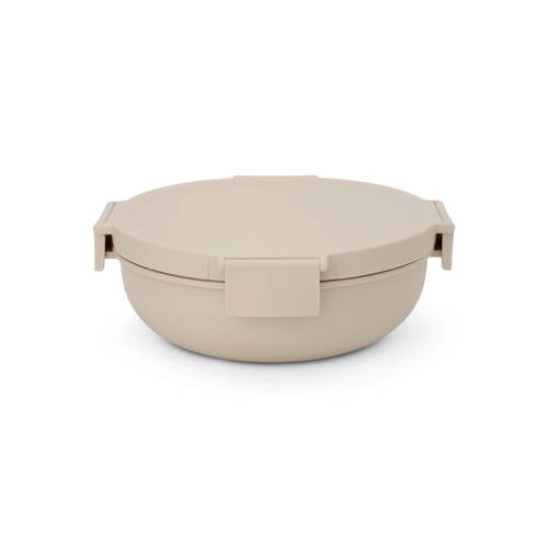 Brabantia Make & Take salade lunchkom 1,3 liter, kunststof - Soft Beige afbeelding