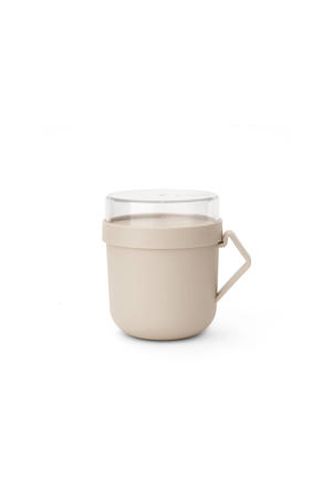 Make & Take soepbeker - 0,6 l - Kunststof - Soft Beige