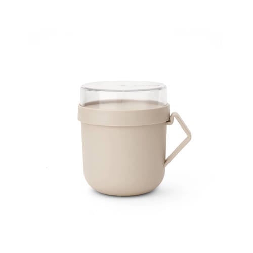 Brabantia Make & Take soepbeker 0,6 liter, kunststof - Soft Beige afbeelding