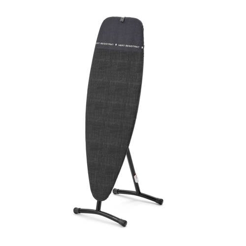 Brabantia Strijkplank en stoombord D, 135x45 cm Denim Black met hittebestendige parkeerplaats afbeelding