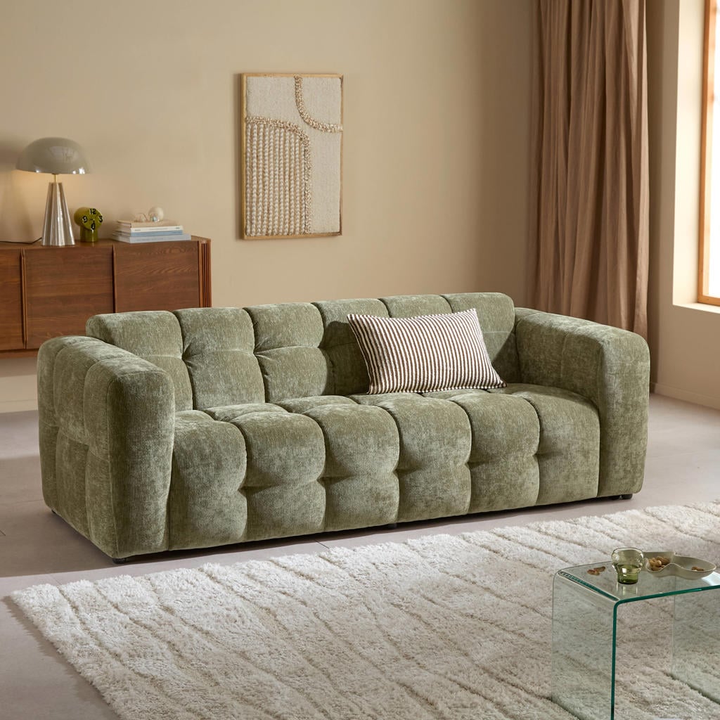 NOUS Living 3-zitsbank Lina - groen
