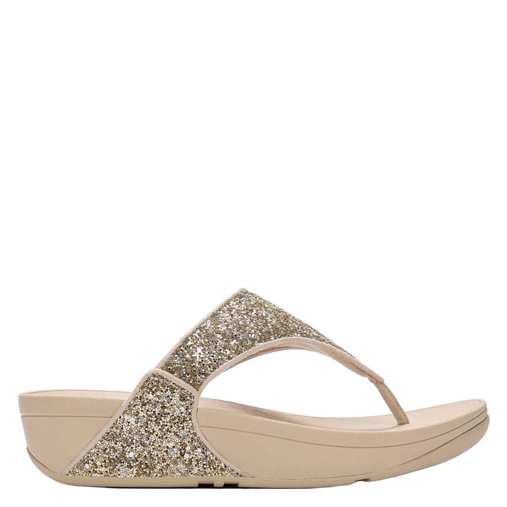 Gouden dames FitFlop TM leren slippers