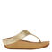 FitFlop TM leren slippers goud