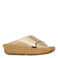 FitFlop TM leren slippers goud
